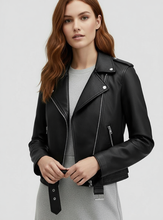The Iconic Edge: Black Biker