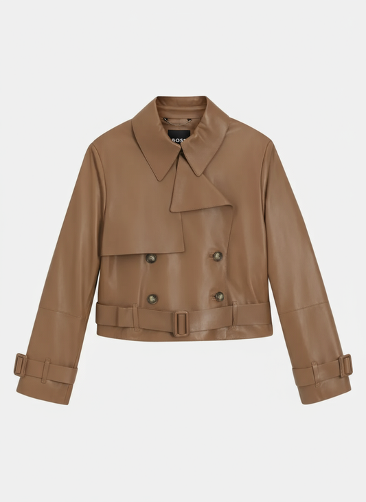 Brown Belted Jacket