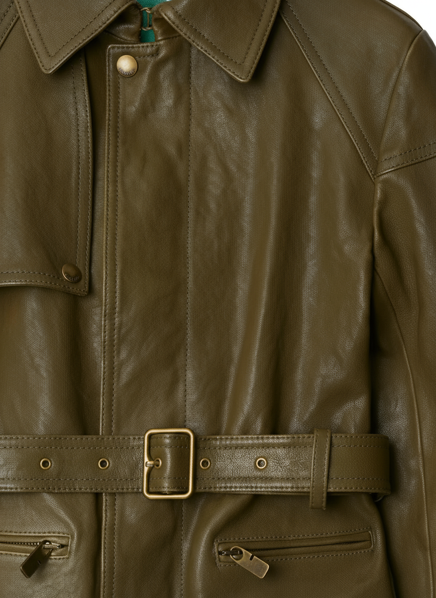 Luxe Green Leather