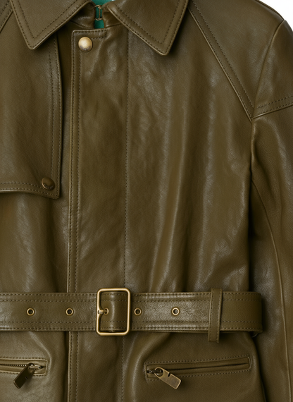 Luxe Green Leather