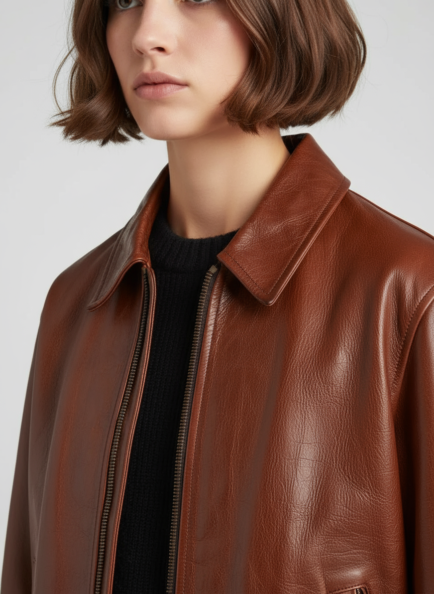 Belted Leather Jacket