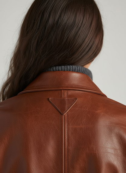 Belted Leather Jacket