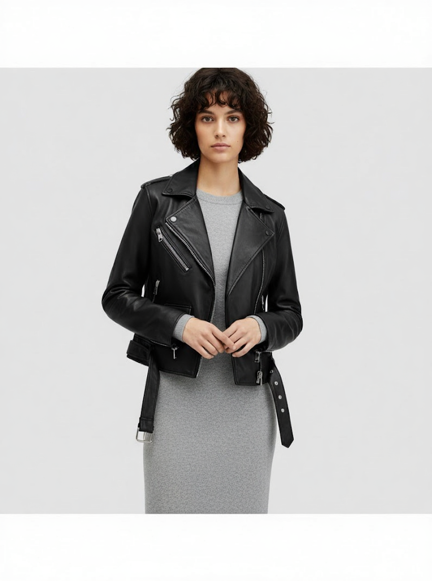 The Iconic Edge: Black Biker