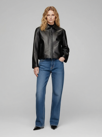 Vintage Black Leather Jacket