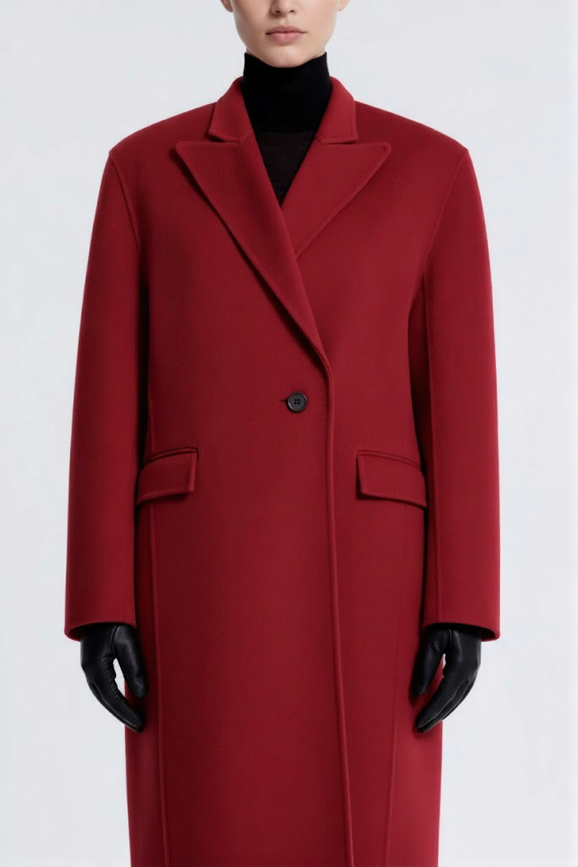 Wool-Cashmere Tailored Coat