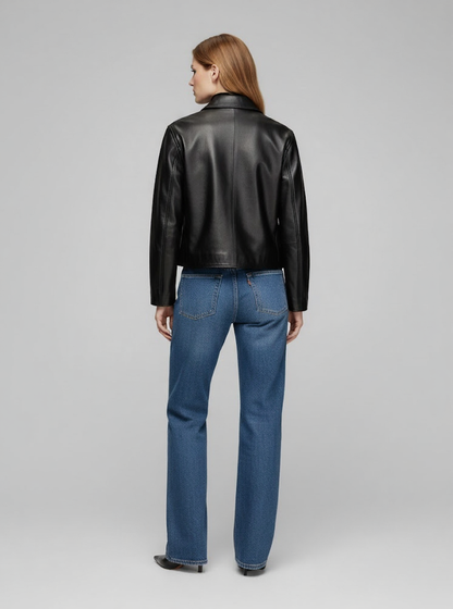 Vintage Black Leather Jacket