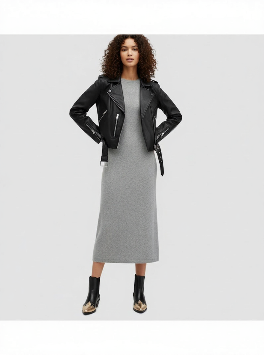 The Iconic Edge: Black Biker